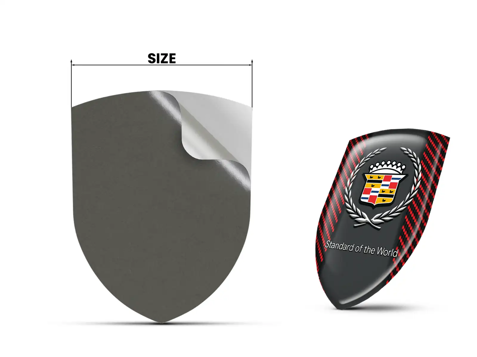 Cadillac Custom Silikon Sticker Glänzendes Racing Gitter